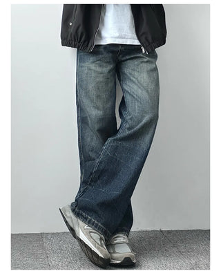 vintage washed jeans