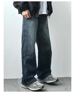 vintage washed jeans