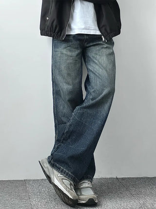 vintage washed jeans