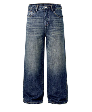 vintage washed jeans