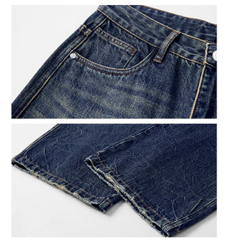 vintage washed jeans