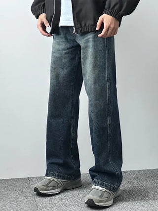 vintage washed jeans