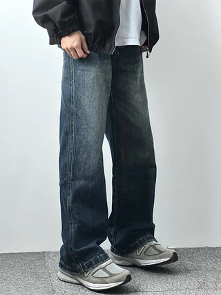 vintage washed jeans