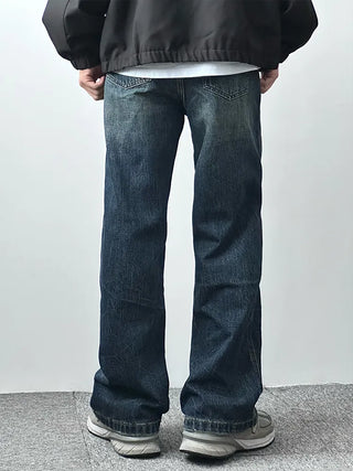 vintage washed jeans