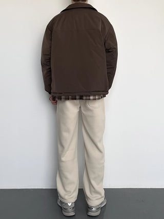 lapel padded coat