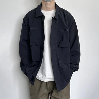 lapel padded coat