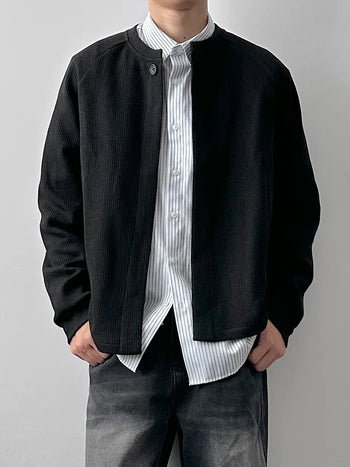 round neck cardigan