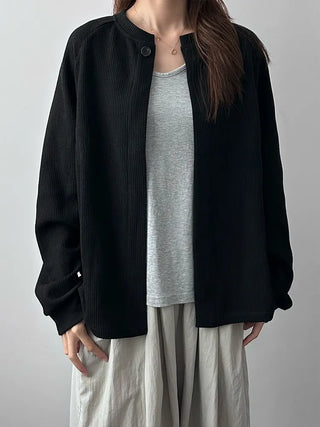 round neck cardigan