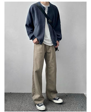 henry collar cardigan