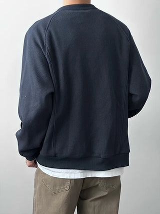 henry collar cardigan