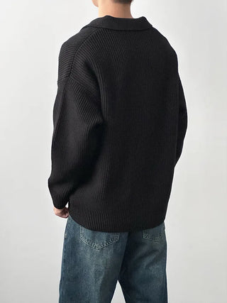 polo collar sweater