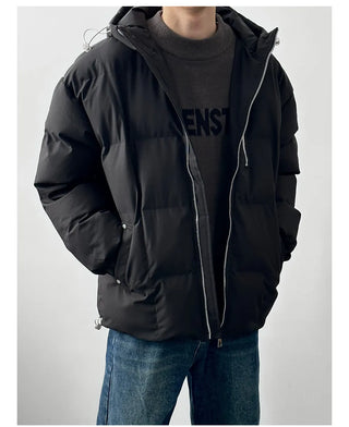 hooded padded coat