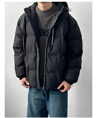 hooded padded coat