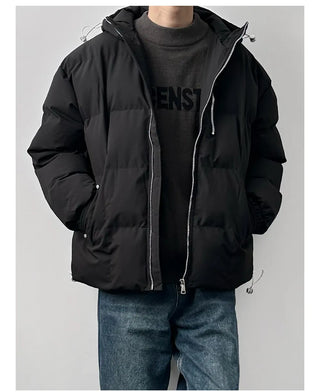 hooded padded coat