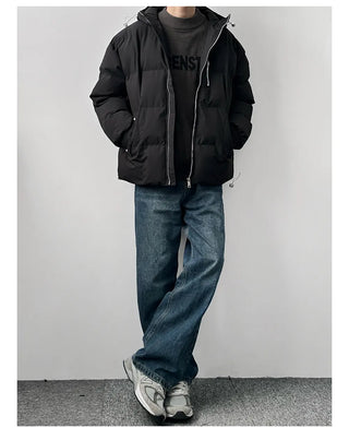 hooded padded coat