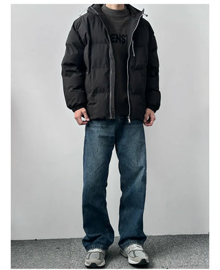 hooded padded coat