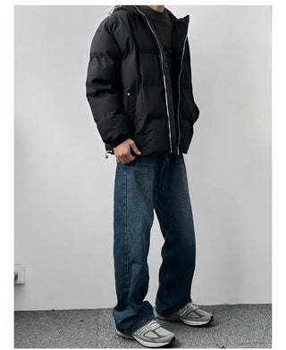 hooded padded coat