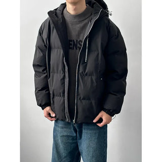 hooded padded coat