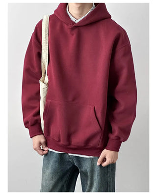 burgundy hooded sweater