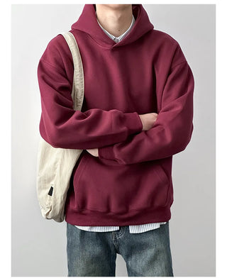 burgundy hooded sweater