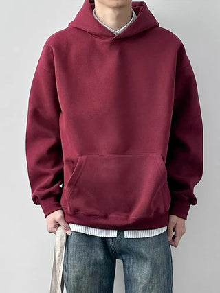 burgundy hooded sweater