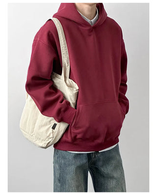 burgundy hooded sweater