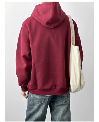 burgundy hooded sweater