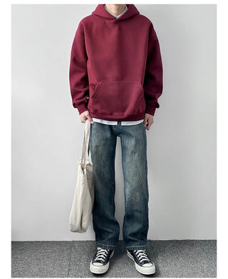 burgundy hooded sweater