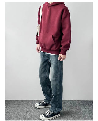 burgundy hooded sweater