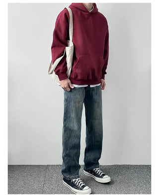 burgundy hooded sweater