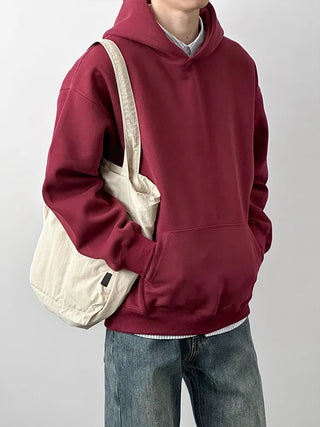 burgundy hooded sweater