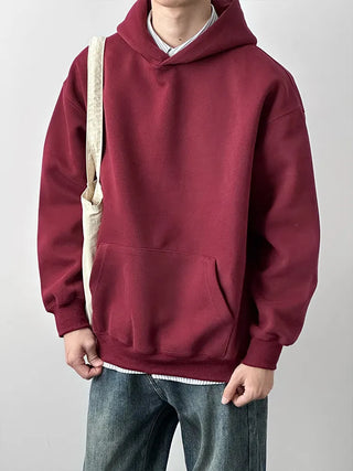 burgundy hooded sweater