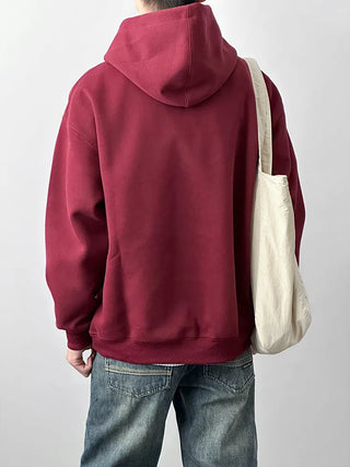 burgundy hooded sweater