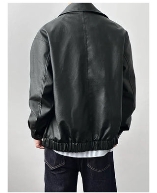 pu leather jacket