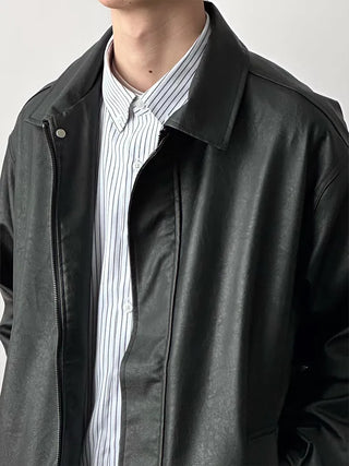 pu leather jacket