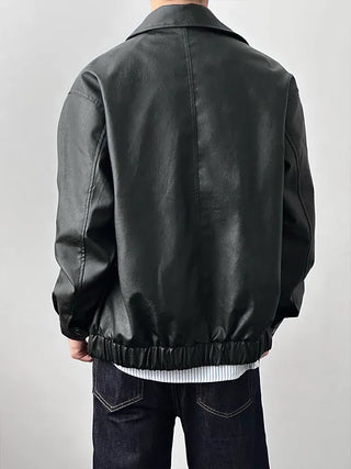pu leather jacket