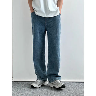 elastic washed jeans