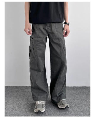 washed overalls pants