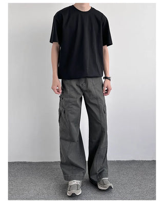 washed overalls pants