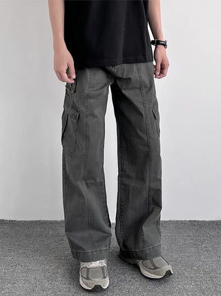 washed overalls pants