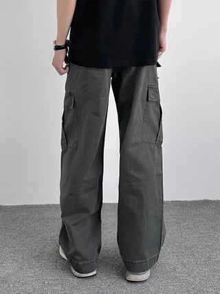 washed overalls pants