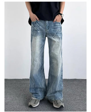 lightning crack jeans