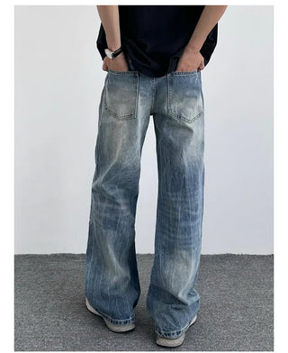 lightning crack jeans