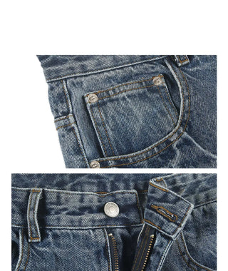 lightning crack jeans