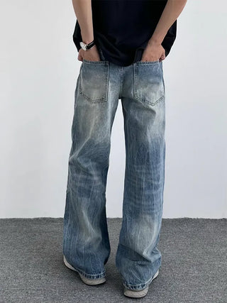 lightning crack jeans
