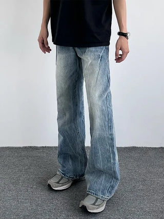 lightning crack jeans