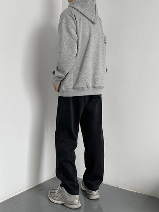 letter hooded pullover