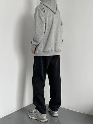letter hooded pullover