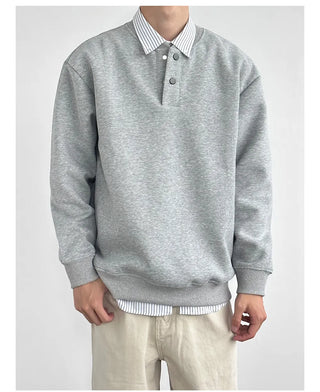 henley pullover sweater