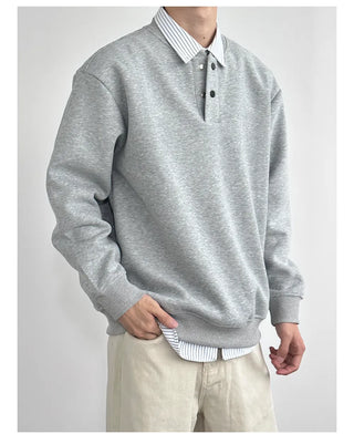 henley pullover sweater